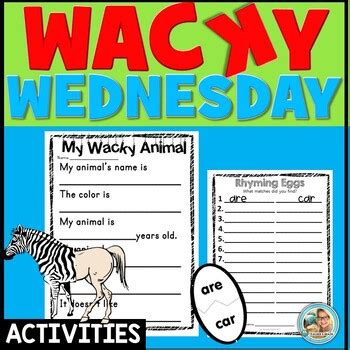 Wacky Wednesday Activities by Teacher's Brain - Cindy Martin | TpT