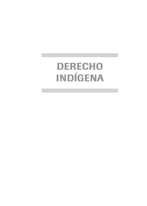 DERECHO INDÍGENA EN ECUADOR PDF