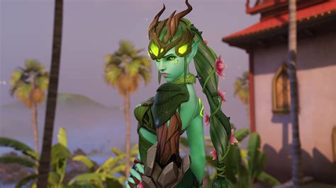 Dryad Widowmaker Skin Demo Golden Weapon Youtube