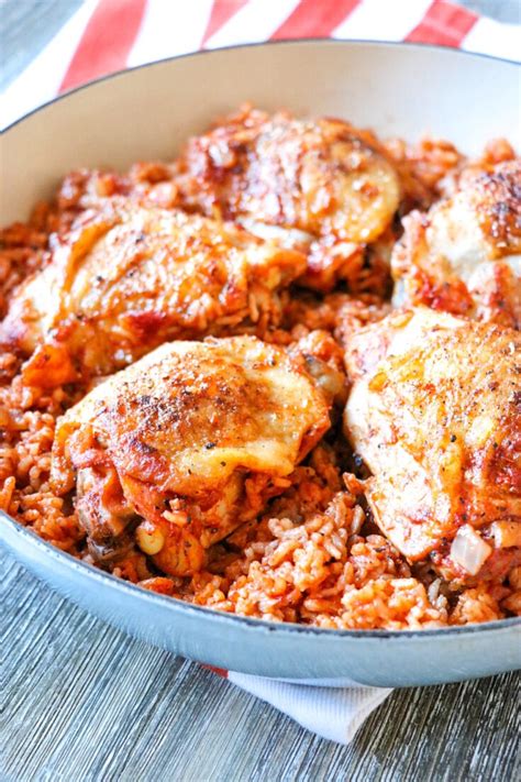 One Pot Paprika Chicken And Rice Fab Everyday