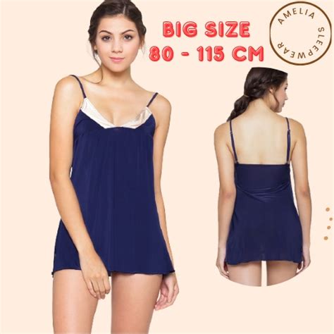 Jual S M L Xl Xxl Xxxl Lingerie Sexy Big Size Navy Intim Pasangan Seksi