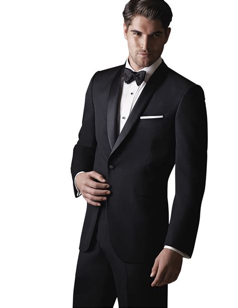 IKE BEHAR BRAYDON SLIM FIT SHAWL MEN S BLACK TUXEDO JACKET