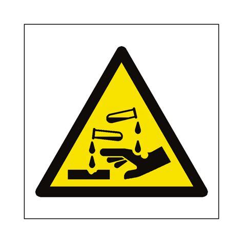 Corrosive Hazard Symbol Sign | PVC Safety Signs