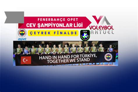 Fenerbah E Opet Ampiyonlar Liginde Eyrek Finalde Voleybol Aktuel