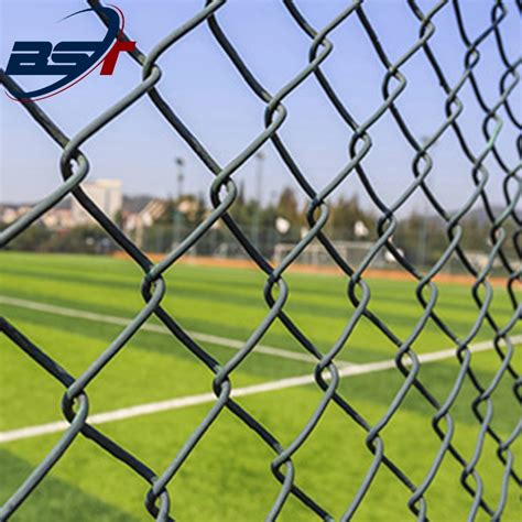 Galvanized Pvc Coated Wire Mesh Diamond Hole Cyclone Fence Chain Link