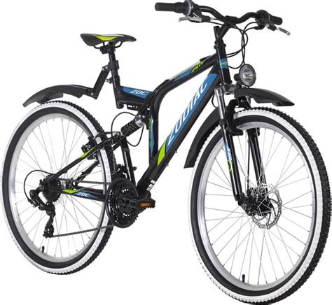 Ks Cycling Fiets Mountainbike ATB Volledig 26 Zoll Zodiac Zwart Groen