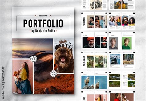 Photography Portfolio Layout Stock Template | Adobe Stock