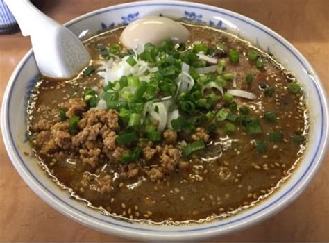 らーめん萬亀＠秋田市山王にて初食の坦々麺濃厚味噌！ 秋田・筋肉酒店のラーメン食ったら上げマッスル！