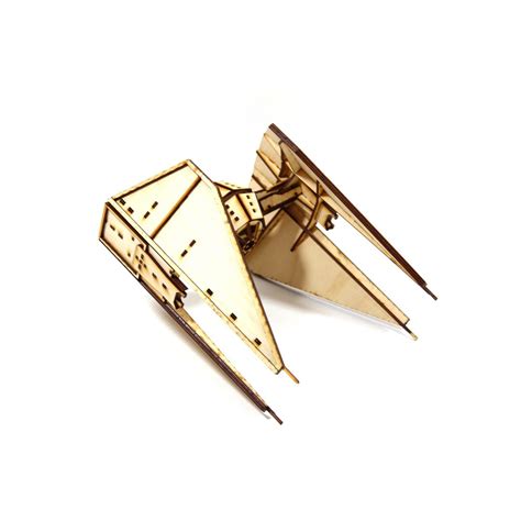 3d Puzzle Tie Interceptor Spaceship Mdf Wood 3d Puzzle Cks Ventures