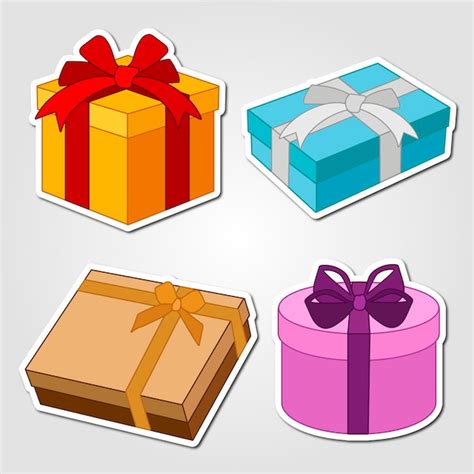 Cajas De Regalo Vector Premium