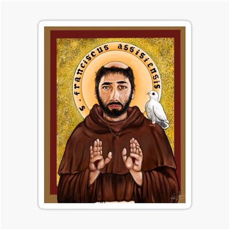 St Francis Of Assisi Sticker For Sale By Arssacra Redbubble