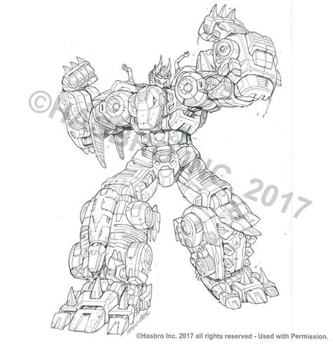 Transformers Power of the Primes Volcanicus Package Art Pencils by ...