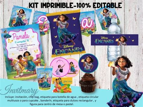 Kits Imprimible Para Fiestas Encanto Textos Editables Meses sin interés