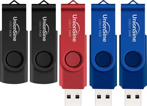 Unionsine Paquete De Unidades Flash Usb De Gb Memoria De