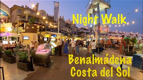 Benalmádena Costa del Sol Málaga Spain Nighttime Walking Tour