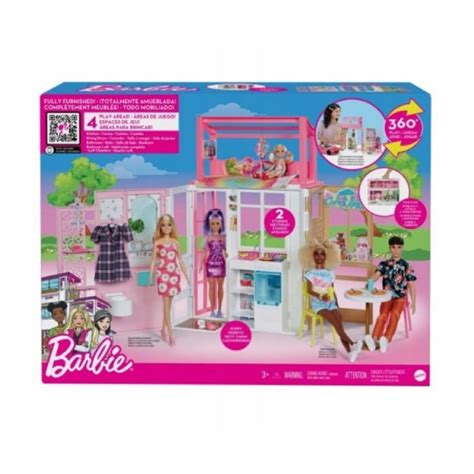 Maison De Poup E Barbie Transportable Mattel King Jouet Barbie Et