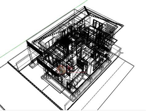 House 10x13m Code 416 Sketchup 3d Model Cgtrader