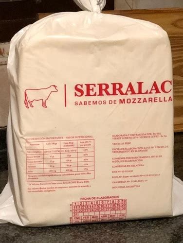 Mozzarella Serralac Queso X 10 Kg SERRALAC