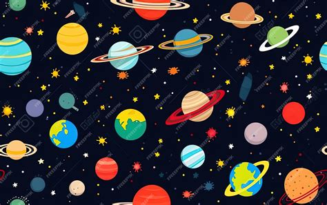 Premium Photo | A space background with planets and planets including ...