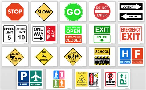 FREE PRINTABLE Street Signs - STOP READ GO | Street signs, Free ...