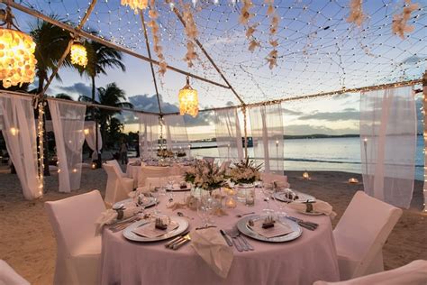 A Picture Perfect White Wedding at Jumby Bay - luxedestinationweddings.com