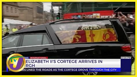 Queen Elizabeth Ll S Cortege Arrives In Edinburgh TVJ News YouTube