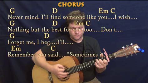 Someone Like You Adele Guitar Lesson Chord Chart With Chords Lyrics Capo 2nd Youtube