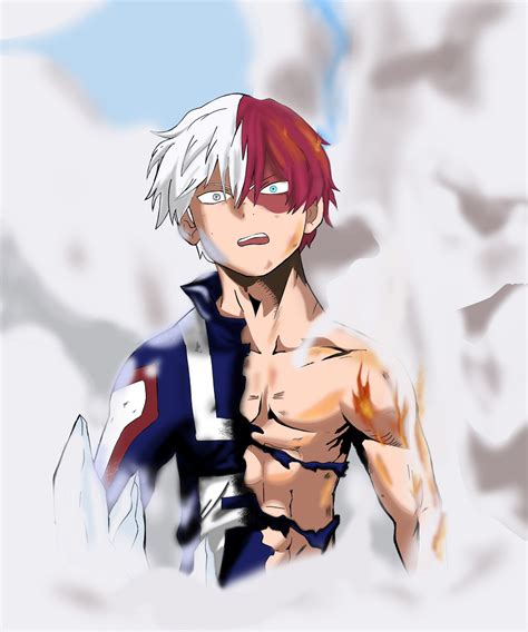 Shoto Todoroki Boku No Hero Heinz Draw Illustrations Art Street