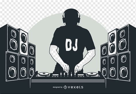 Dj Mezcla Giradiscos Ilustraci N Disc Jockey Dj Mix Discoteca Dj