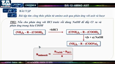 H A H C Ph Ng Ph P Gi I B I T P Amino Axit Acid Amin H C