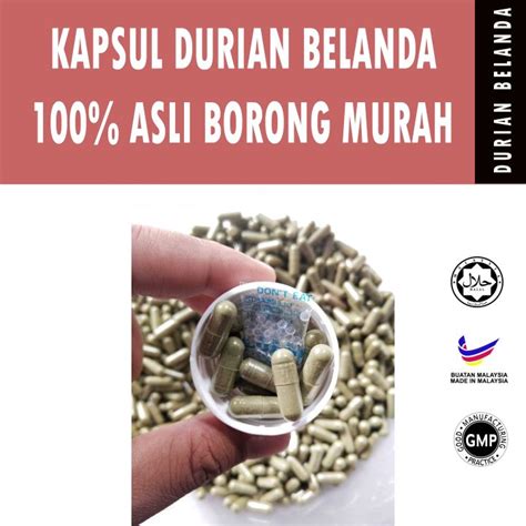 Durian Belanda Kapsul Halal 100 Herba Natural Penawar Kanser Ready