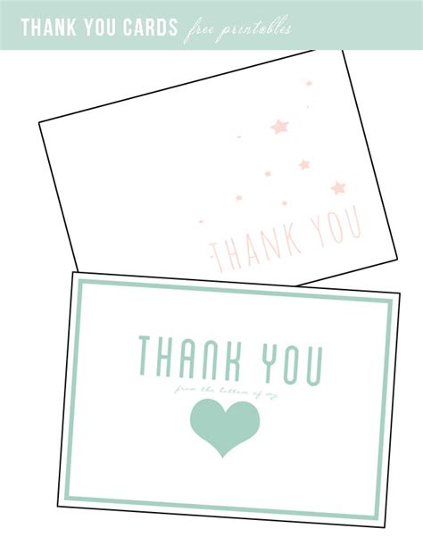 Thank You Cards {Free Printables} – Two Delighted