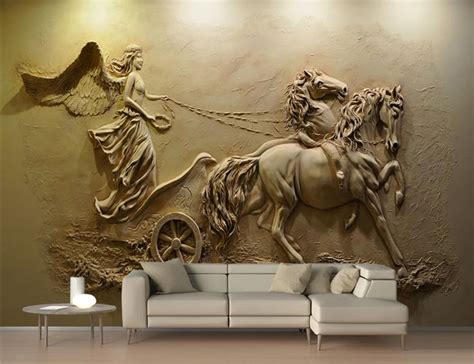 3D Mural Clay Wall Art | Mural wallpaper, Wall art wallpaper, Clay wall art