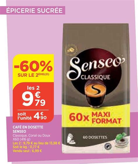 Offre Dosettes De Caf Classique Senseo Le Me Chez Intermarche