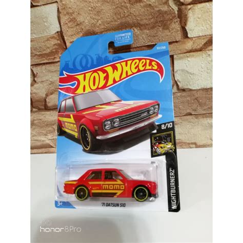 Hot Wheels 71 Datsun 510 Momo Red Shopee Malaysia