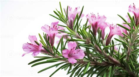 Photo of beautiful Rosemary flower isolated on white background ...