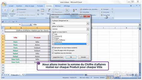 Comment Calculer Des Sous Totaux Dans Un Tableau Excel La Fonction Riset