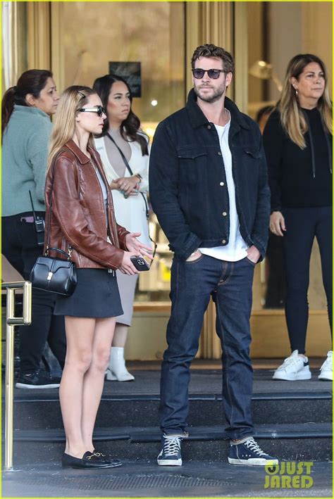 Liam Hemsworth Girlfriend Gabriella Brooks Shop Rodeo Drive As Miley