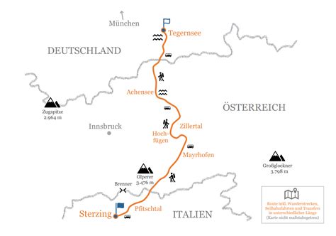 Tegernsee Sterzing Alpenüberquerung in 7 Tagen de luxe