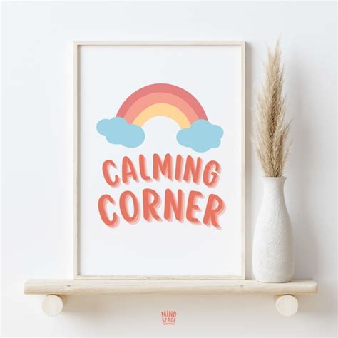 Calming Corner Poster Calm Down Corner Sign Classroom Decor - Etsy