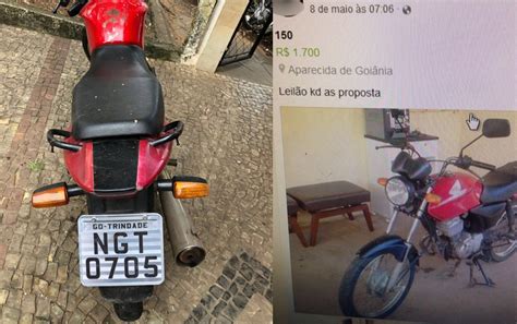 Jovem é preso suspeito de tentar vender moto roubada e placa