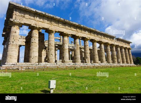 Greek Temples of Paestum Stock Photo - Alamy