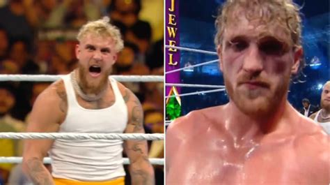 Wwe Crown Jewel Jake Paul Knocks Out The Usos During Logan Main Event