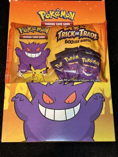 Halloween Pokemon Tcg Booster Gengar Trick Or Trade Bundle Packs