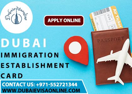 Dubai Immigration Establishment Card In 2024