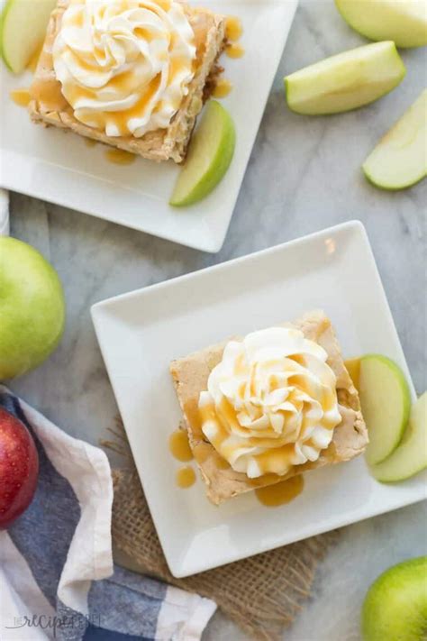 Caramel Apple Cheesecake Bars The Recipe Rebel