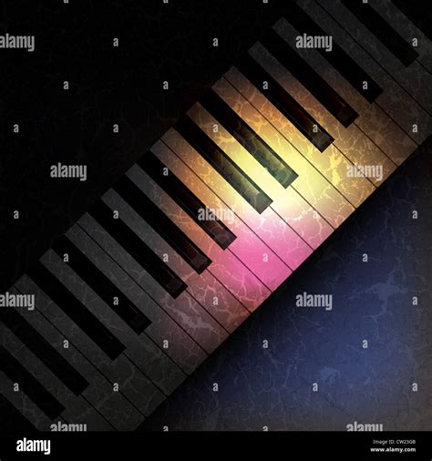 Abstract Grunge Music Background With Piano Keys Stock Photo Alamy