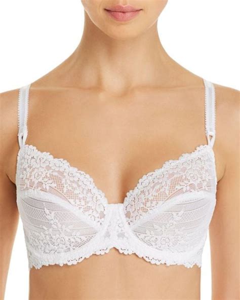 Lyst Wacoal Embrace Lace Unlined Underwire Bra In White