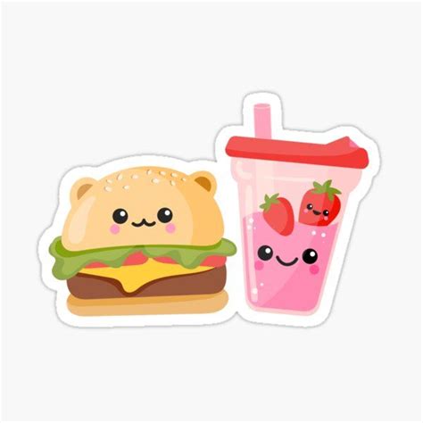 Kawaii Combo Sticker For Sale By Kawaiistudio Stickers Happy Meal