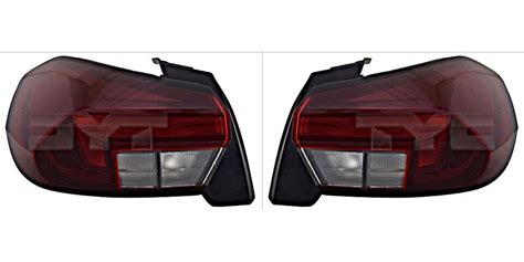 Rear Lights Pair Tyc Fits Opel Corsa F Hatchback Van